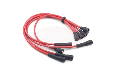 Clásico Fiat 850 Sedán Cupé Silicona HT Cables de Encendido Alta Calidad 7mm Rojo Foto 1 de 3