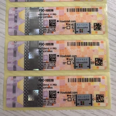 2 PEZZI WINDOWS 11 PRO 32/64BIT E STICKER COA ORIGINALE X23-66221 ITALIANO - Immagine 1 di 2