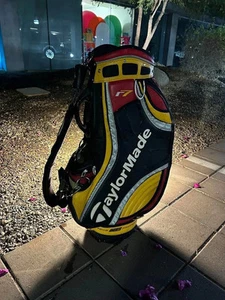 TaylorMade R7 Staff Stand Golf Bag Vintage 25th Anniversary Edition-Red & Yellow - Picture 1 of 5
