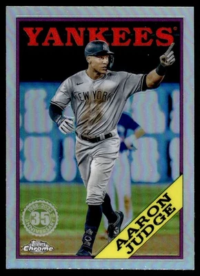 2023 Topps Chrome 1988 Baseball Aaron Judge New York Yankees #88BC-1 - Image 1 of 2