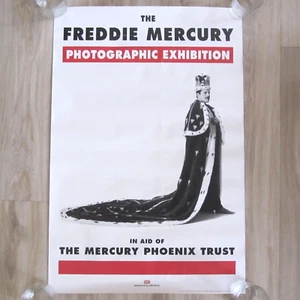 Freddie Mercury 30" x 20" Exhibition Poster 1992 Mercury Phoenix Trust Queen - Picture 1 of 5