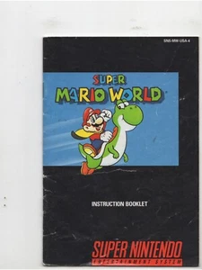 Super Mario World Super Nintendo MANUAL ONLY Authentic NO TRACKINzG - Picture 1 of 1