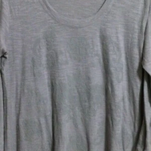 LOGO Lori Goldstein Tunic Gray Top Stretch 3/4 Sleeve Scoop Neck Solid Women S - Picture 1 of 7