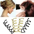 5Pcs Paint Baking Process Spiral Hair Clip Alloy Material Curly Hair Clip  Women