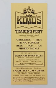 KIMO'S Trading Post Durango Colorado Vintage Brochure Postcard - Picture 1 of 4