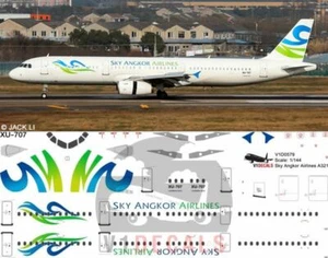 V1 Decals Airbus A321 Sky Angkor Airlines For 1/144 Revell Model Airplane Kit  - Picture 1 of 8