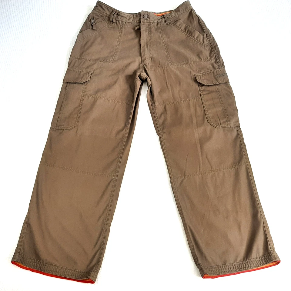 Craghoppers Bear Grylls Mens Cargo Pants Sz Small UK 34" Brown Outdoor Hike Camp - Image 1 of 4