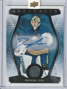 2023-24 Upper Deck Artifacts Rookie Redemption Autograph Silver Devon Levi - Picture 1 of 1