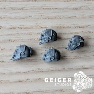40k World Eaters Chaos Bits | Goremonger Kill Team | Aspirant Feral Heads 4x (A) - Bild 1 von 1