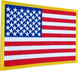 "PARCHE DE HIERRO DE 11" BANDERA DE EE. UU. - Imagen 1 de 3
