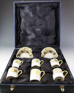 C. LE TALLEC - "Sailor in gold relief" - 6 coffee cups - in box - Picture 1 of 7