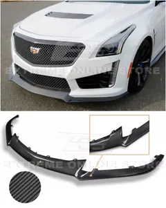 Para 16-19 Cadillac CTS-V | Paquete de fibra de carbono Parachoques delantero divisor de labios inferiores - Imagen 1 de 12