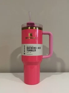 Stanley PINK PARADE Quencher H2.0 Flowstate Tumbler 40oz NEW - Picture 1 of 4