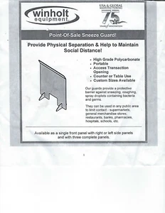 sneeze guards point of sale - Picture 1 of 2