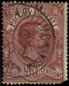 Italien 1884 Briefmarken Paketpost gebraucht Sas 3 CV 19,80 $ 181122041 - Bild 1 von 1