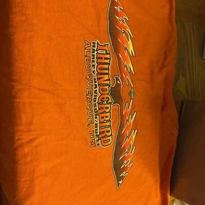 harley davidson shirt xl orange shirt sleeve thunderbird New Mexico Made In USA - Picture 1 of 6