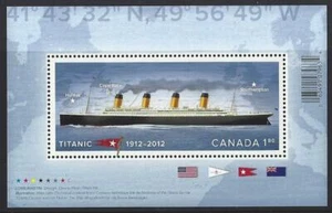 CANADA 2012 TITANIC MINIATURE SHEET UNMOUNTED MINT, MNH - Picture 1 of 1