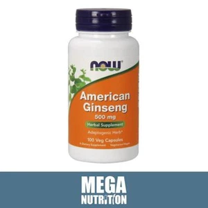 Panax Quinquefolius American Ginseng 500mg 100 Veg Capsules | Adaptogen Stress - Picture 1 of 1