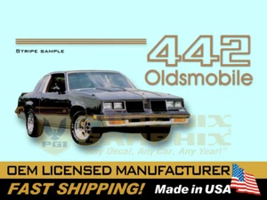 1985 1986 1987 Oldsmobile 442 Decals Graphics & Stripes Kit - Bild 1 von 1