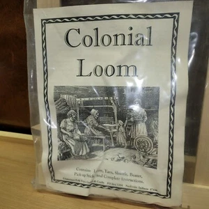 Multi-Craft Weaving Wooden Loom Kit Colonial Crafts New In Package Complete - Picture 1 of 5