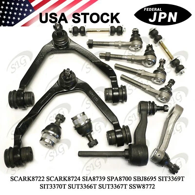 Kit de barra estabilizadora de brazo de control delantero para Lincoln Navigator 4x4 1998-2002 12 piezas Foto 1 de 4