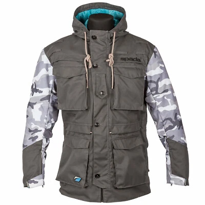 SPADA HUMMA GRAU TARNFARBEN WASSERDICHT MOTORRAD TEXTIL GEPOLSTERTE JACKE UVP £179,99