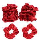 10 Pcs Red Xmas Scrunchies Christmas Hair Tie Rope Headgear Ribbons Tiara