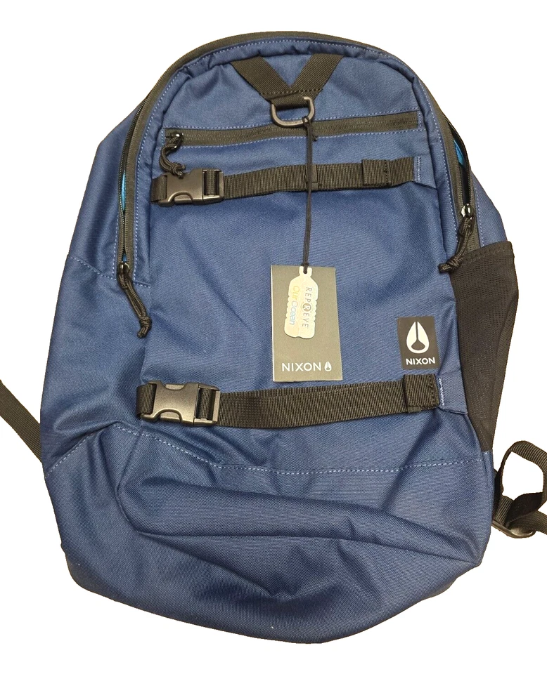 NIXON“Ransack”26L背包带笔记本电脑隔层和滑板带海军蓝 — 第 1/4 张图片