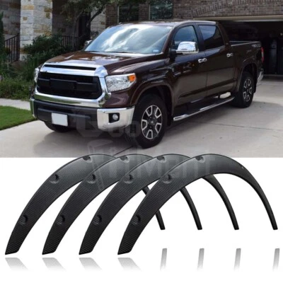For Toyota Tundra 2000-2023 4.5" Carbon Fender Flares Wheel Arches Wide Body Kit - Image 1 of 4