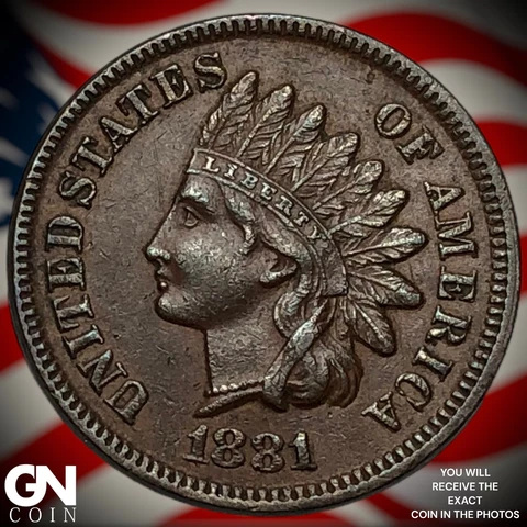 1881 Indian Head Cent Penny  Q7675 Cover