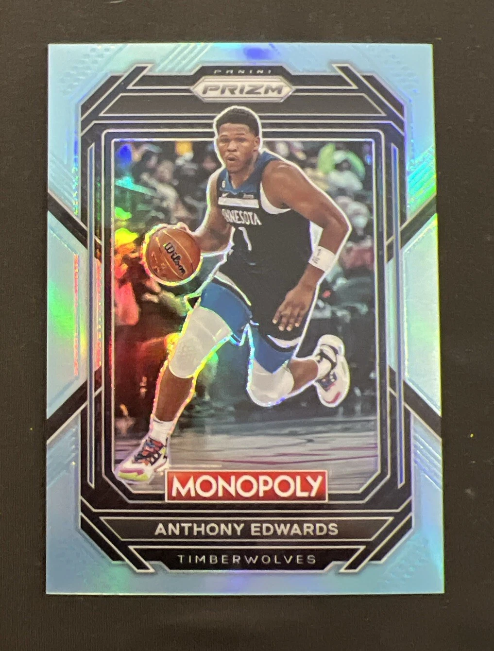 2022-23 Panini Prizm Monopoly Light Blue #53 Anthony Edwards 108/199