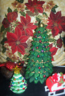 Mr. Christmas Ceramic Green Christmas Tree Ornament 4.5?  WORKS Stonia Candle +