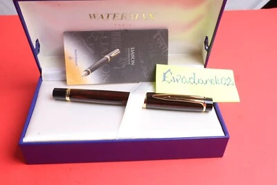 Pluma Estilográfica Waterman Liason Ebonite, Aspecto Grano Madera Marrón, Plumín Dorado M, RARA Foto 1 de 4