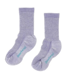 Smartwool Kids' Hike Medium Crew Socks in Lavendar  Size M L3057 - Picture 1 of 1