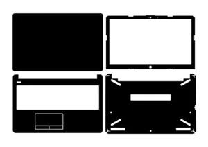 Laptop Sticker Skin Decal Carbon fiber Cover for HP 250 G6/ 255 G6 15.6" 6th Gen - Picture 1 of 34