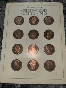 The Danbury Mint Great Patriots Of The U.S. 12 Coins Collectors - Picture 1 of 3