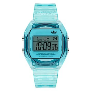 Adidas Originals Blue Unisexs Digital Watch Digital Two Crystal AOST24065 - Picture 1 of 7