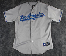Los Angeles Dodgers Majestic Jersey Men's Large Gray Baseball T
