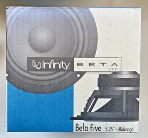 Old School Infinity Beta Five 5.25" Midrange Speakers - NOS, Factory Sealed - Picture 1 of 24