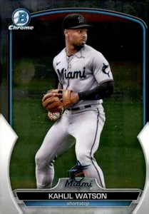 S6R7: 2023 Bowman Baseball Chrome Prospects BCP-147 Kahlil Watson - Picture 1 of 2