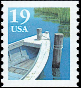 US Stamp #2529 - 1991 19¢ Fishing Boat, Postcard Rate, EzGrade™ F, MNH, OG - Picture 1 of 3