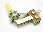 Right Angle 3-Way Toggle Switch for 2 Pickup Guitars Nickel with Cream tip