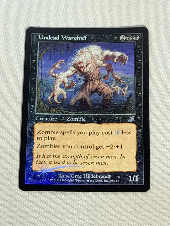 MTG FOIL Undead Warchief Scourge Magic the Gathering - Image 1 of 2