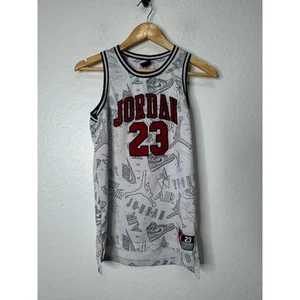 Jordan Big Boys 23 All-Over Print Short Sleeve Jersey Size Youth Large - Picture 1 of 7