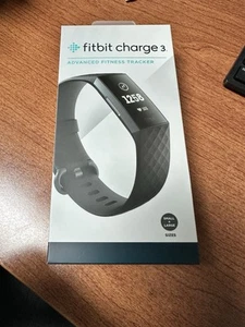 Brand New Sealed Fitbit Charge 3 Fitness Advanced Activity Tracker S & L Bands - Picture 1 of 2