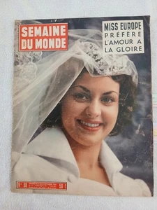 SEMAINE DU MONDE N°98 24/9/1954 MISS EUROPE ROBERT COHEN LE TOUMELIN ABEL GANCE - Picture 1 of 14