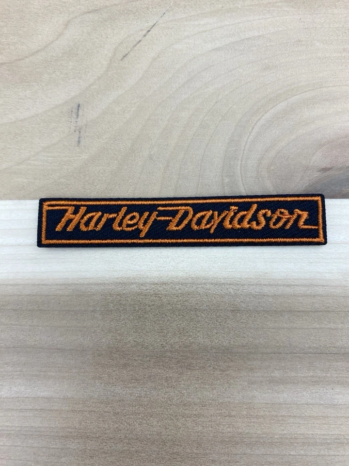 Harley Davidson Embroidered Iron On Patch 4”x.5” - Image 1 of 1