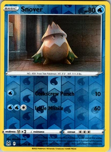 Snover Reverse Holo 042/196 SWSH11: Lost Origin Common - NM - Picture 1 of 2
