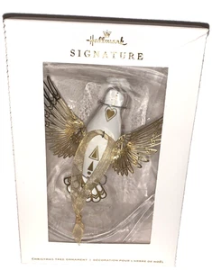 Punze Signatur Ornament Peace Be With You Taube Goldrand - Bild 1 von 6