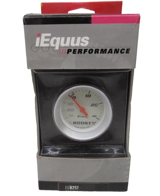 Medidor de vacío/aumento Equus Boost 8257; serie 8000 30 pulgadas Hg a 30 psi 2 pulgadas Mecánico Foto 1 de 4